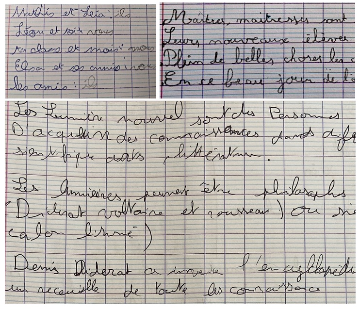 difficultés d'écriture